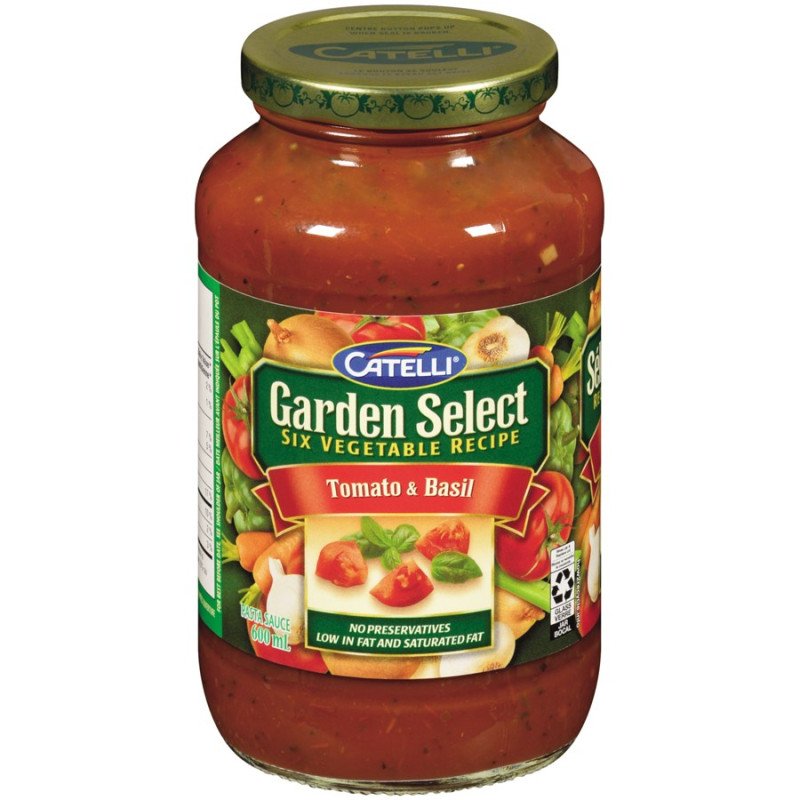 Catelli Garden Select Pasta Sauce Tomato & Basil 600 ml