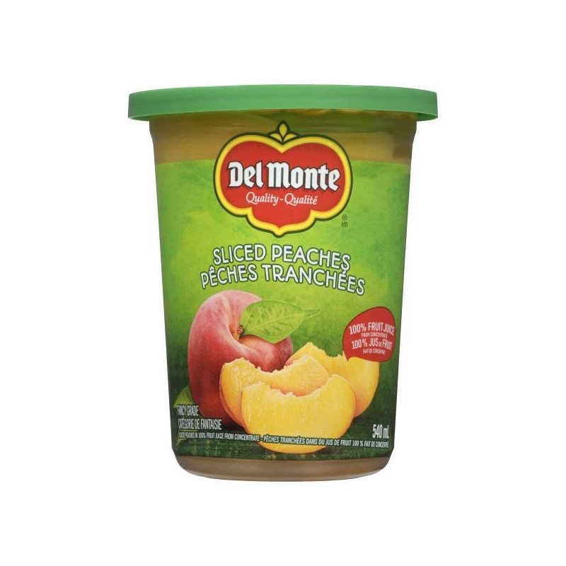 Del Monte Sliced Peaches in Light Fruit Juice Syrup 540 ml