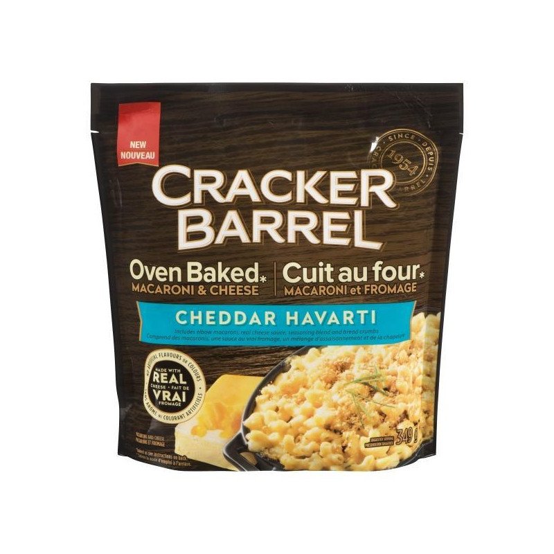 Cracker Barrel Oven Baked Macaroni & Cheese Cheddar Havarti 349 g