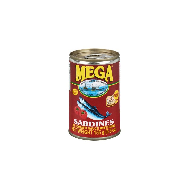 Mega Sardines in Tomato Sauce with Chili 155 g