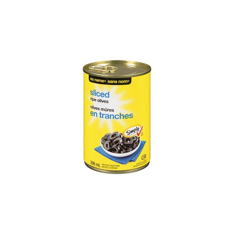 No Name Sliced Ripe Olives 398 ml