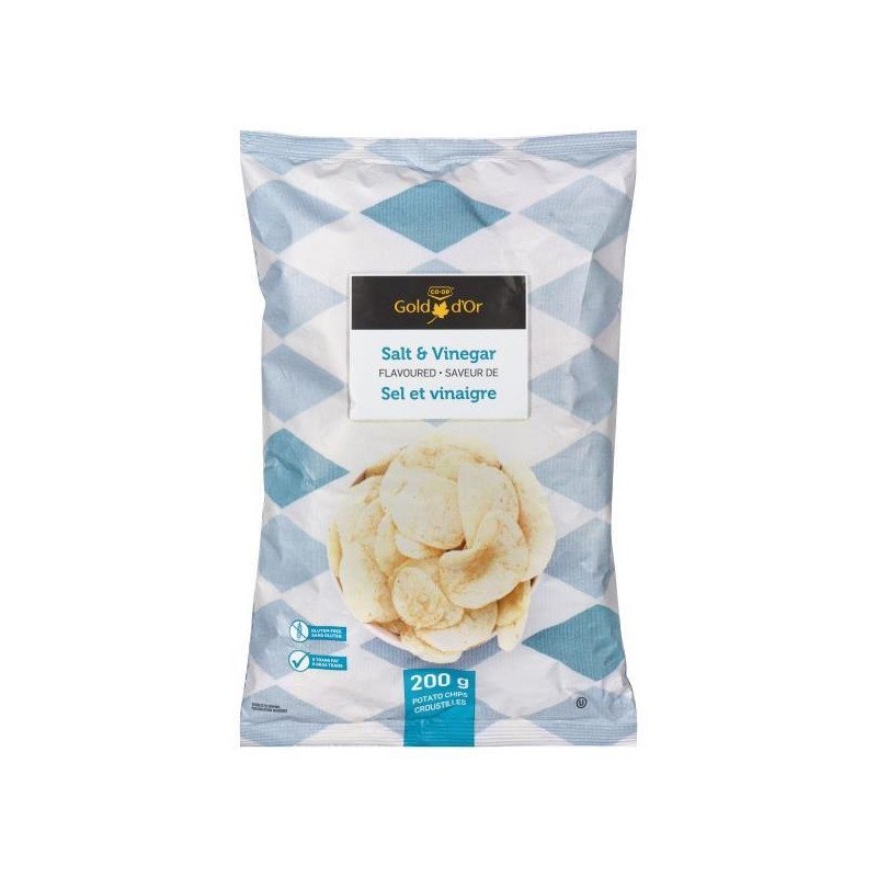 Co-op Gold Potato Chips Salt & Vinegar 200 g