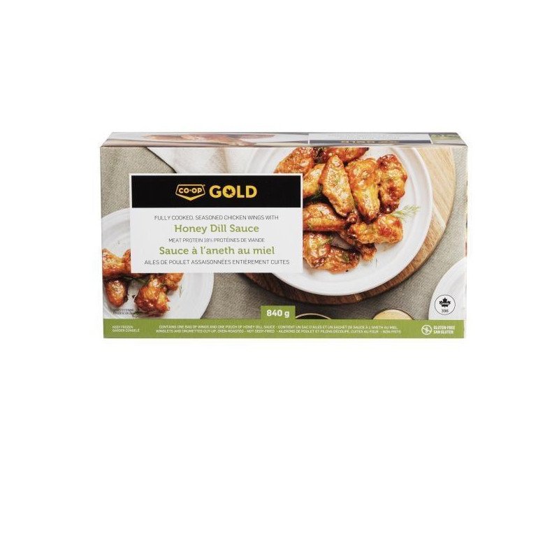 Co-op Gold Fully Cooked Chicken Wings Honey Dill 900 g