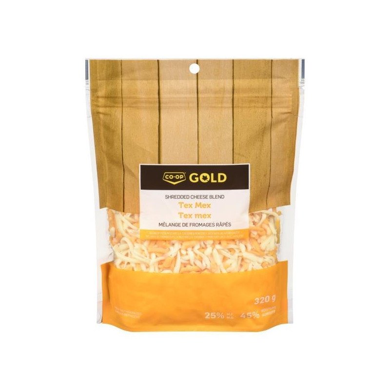 Co-op Gold Shredded Cheese Blend Tex Mex 320 g