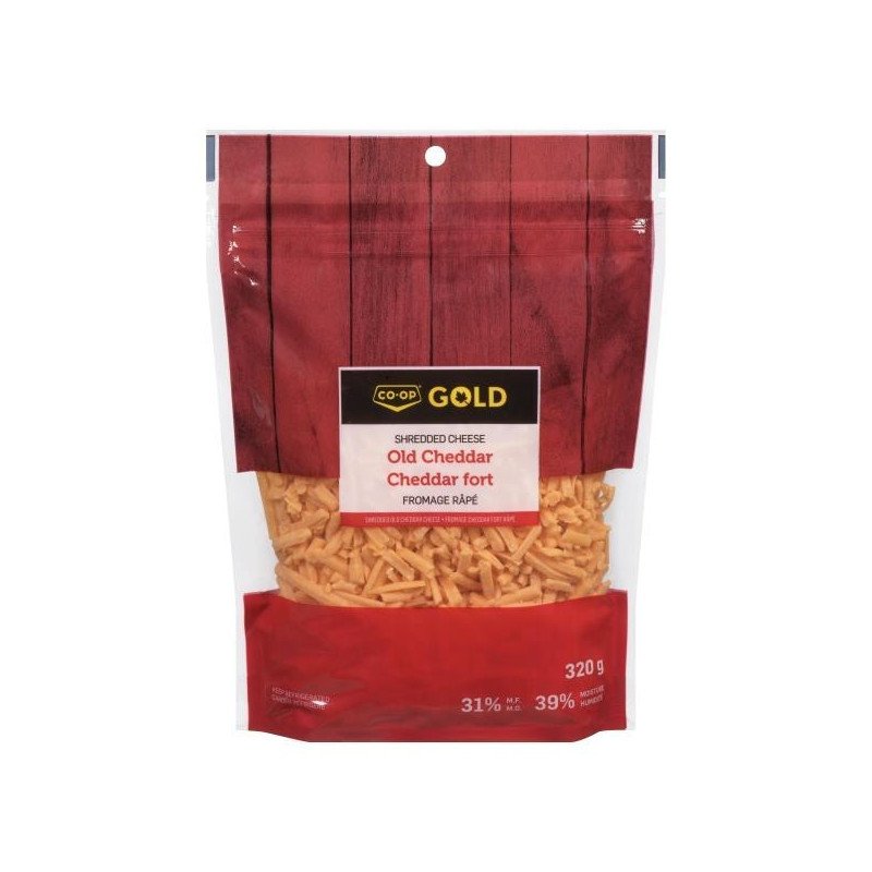 Co-op Gold Shredded Cheese Old Cheddar 320 g