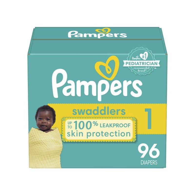 Pampers Swaddlers Diapers Size 1 96's