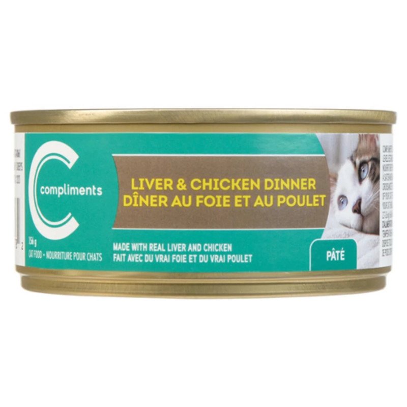 Compliments Liver & Chicken Dinner Cat Food 156 g