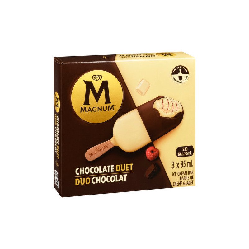 Magnum Ice Cream Bars Chocolate Duet 3 x 85 ml