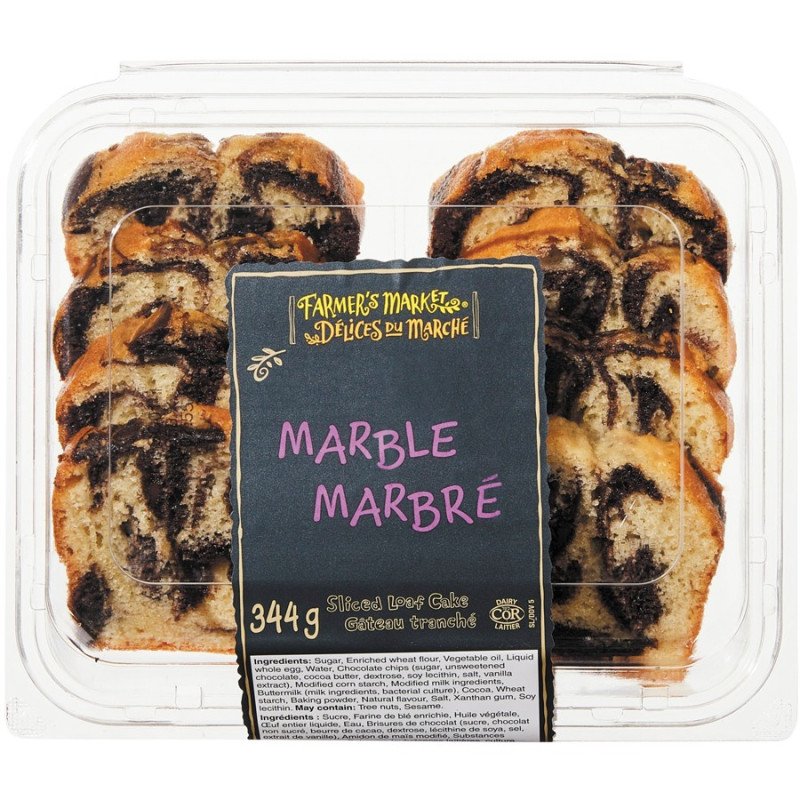 Farmer's Market Sliced Loaf Cake Marble 344 g