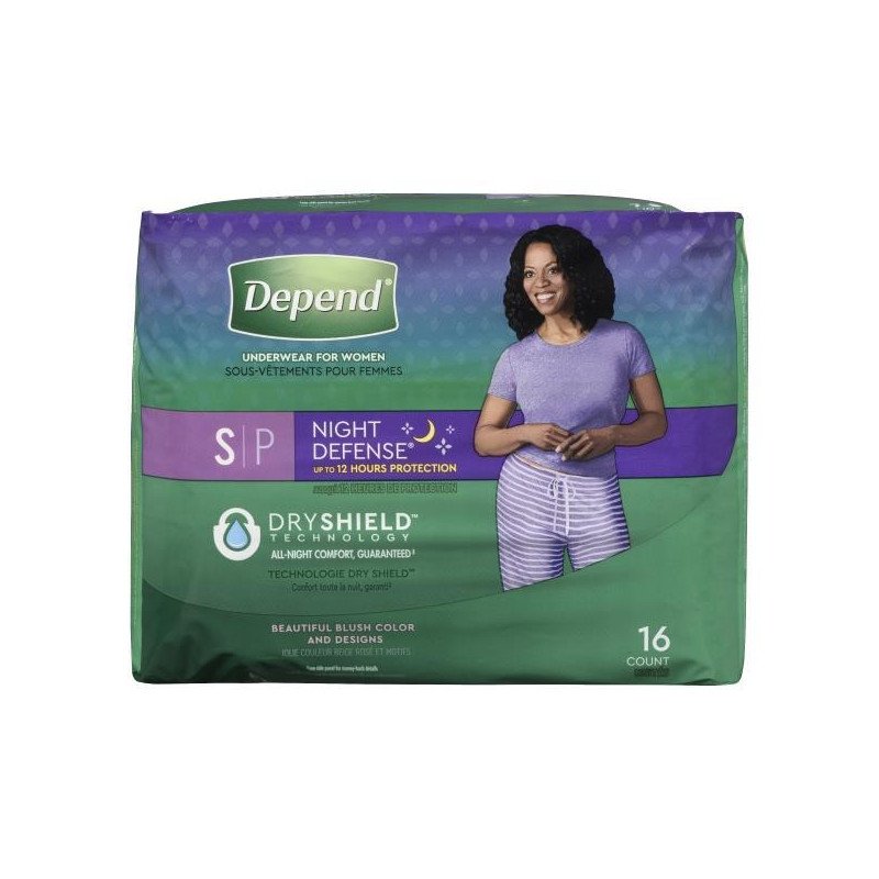 Depend Night Defense Underwear for Women S 16's