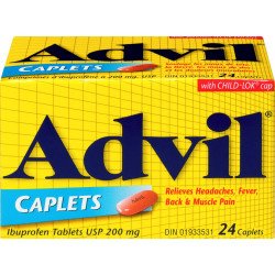 Advil 200 mg Caplets 24's