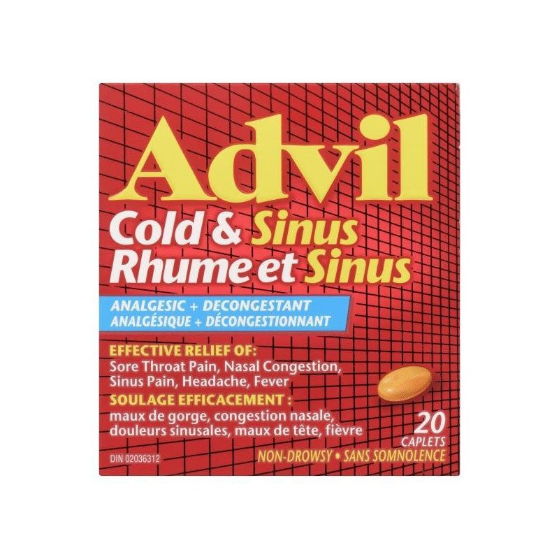 Advil Cold & Sinus Caplets 20's