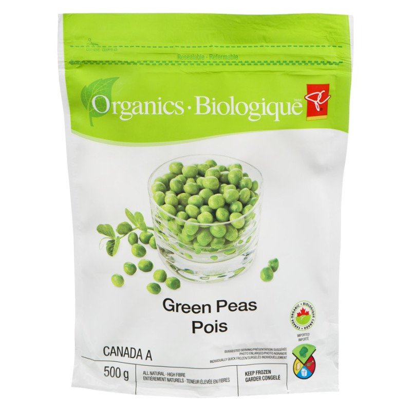 PC Organics Frozen Green Peas 500 g