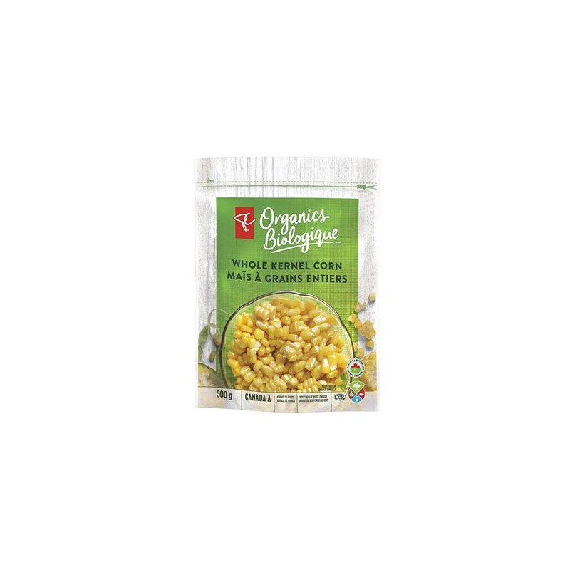 PC Organics Frozen Whole Kernel Corn 500 g