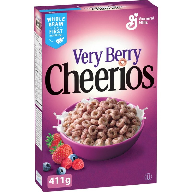 General Mills Very Berry Cheerios Cereal 411 g