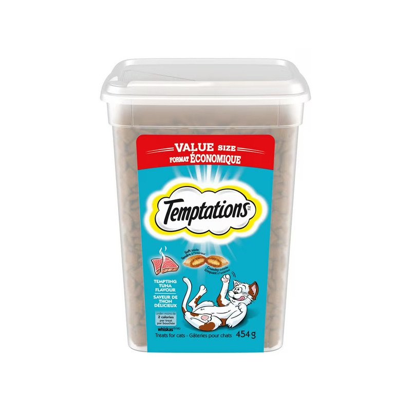 Whiskas Temptations Tuna Flavour Treats for Cats 454 g