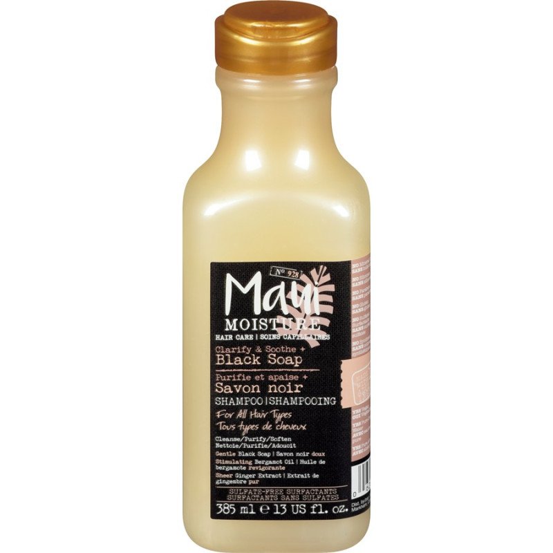 Maui Moisture Clarify & Soothe Black Soap Shampoo 385 ml