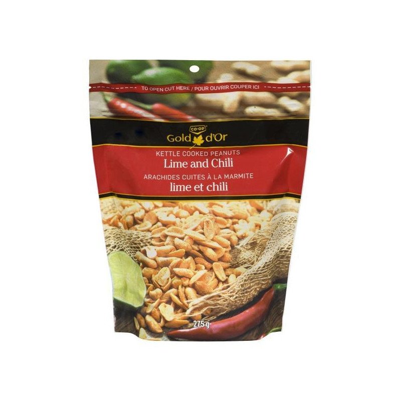 Co-op Gold Kettle Cooked Peanuts Lime and Chili 275 g