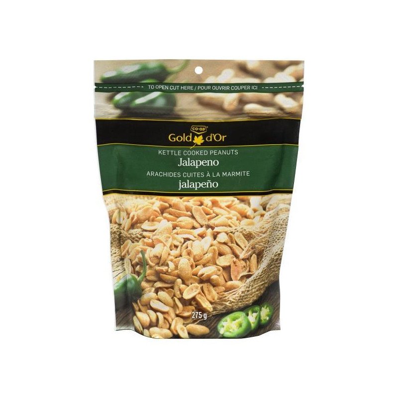 Co-op Gold Kettle Cooked Peanuts Jalapeno 275 g