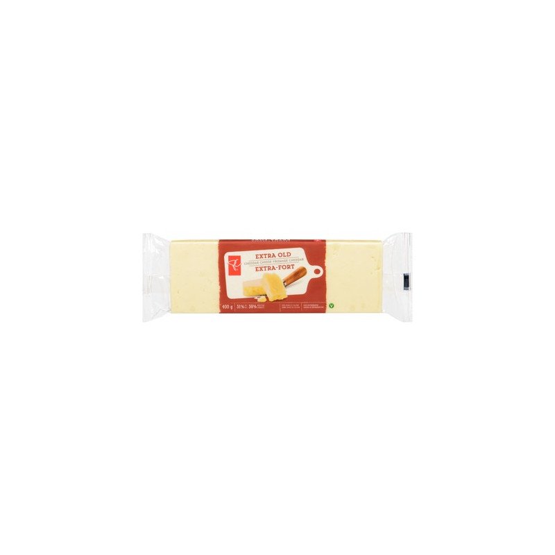 PC Extra Old White Cheddar Cheese 400 g