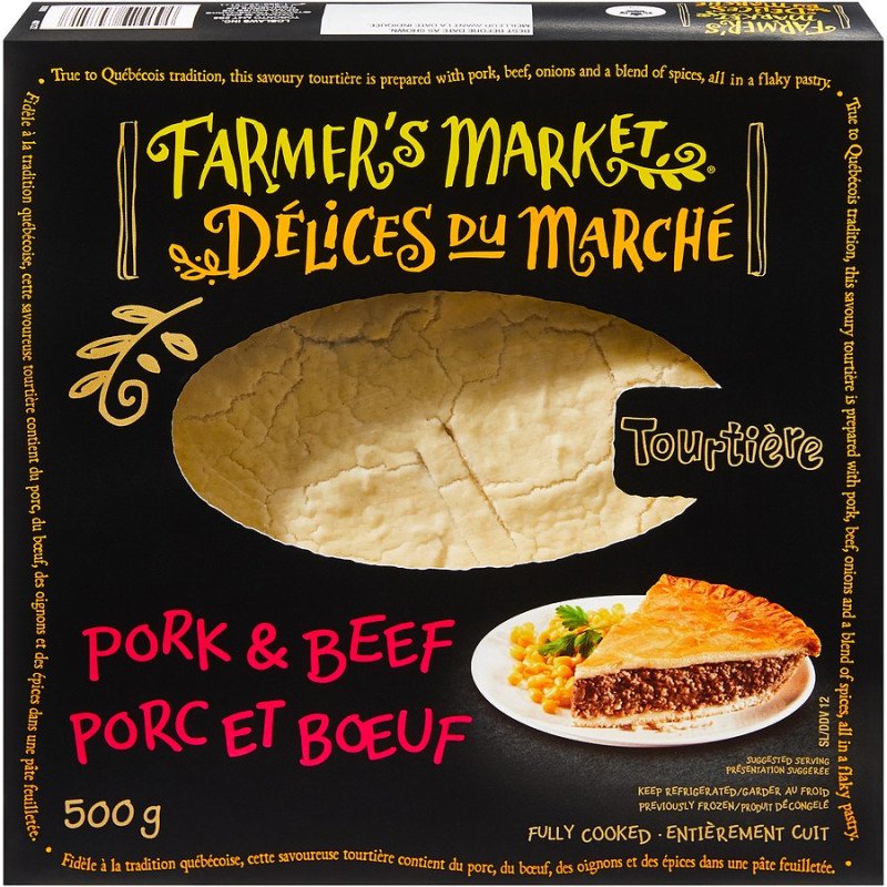 Farmer's Market Pork & Beef Tourtiere 500 g