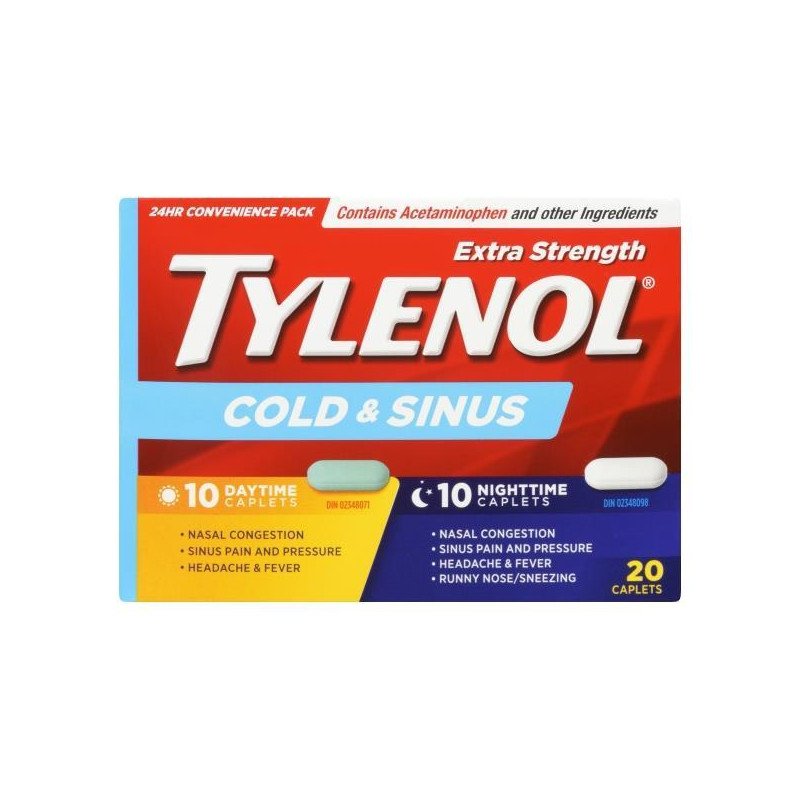 Tylenol Extra Strength Cold & Sinus Day/Night 20 Caplets