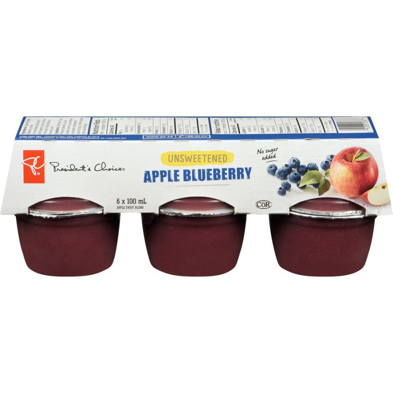 PC Unsweetened Apple-Blueberry Appletreet 6 x 100 ml