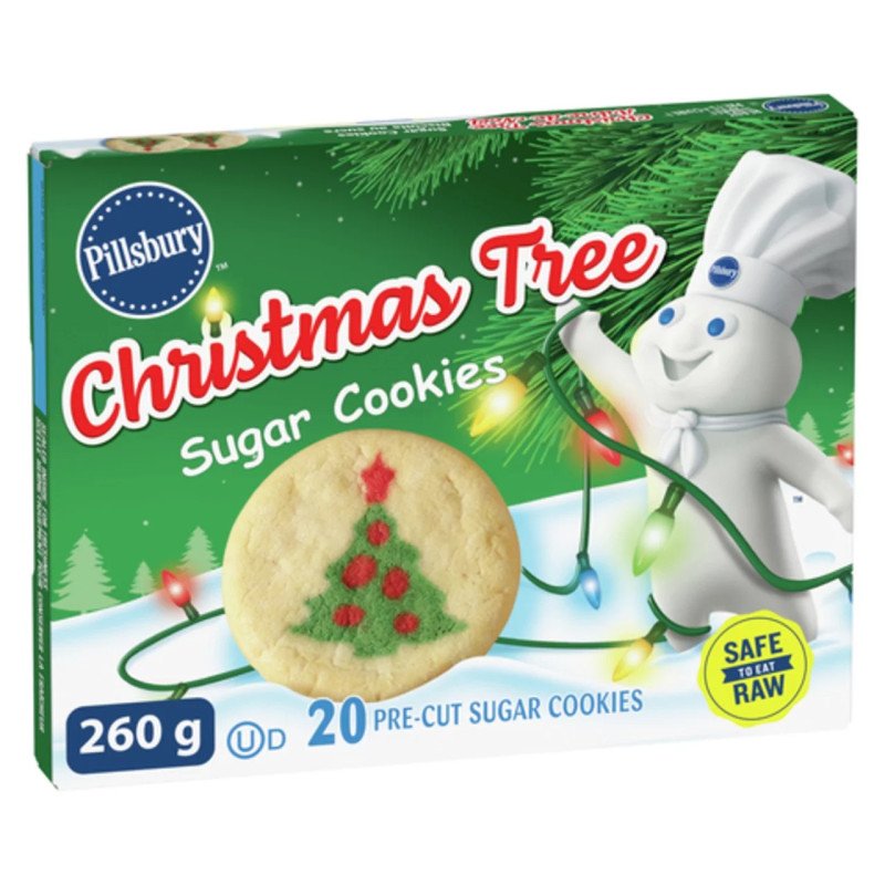 Pillsbury Ready to Bake Christmas Tree Sugar Cookies 260 g