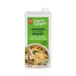 PC Organics Chicken Broth 25% Less Sodium Than Regular 900 ml