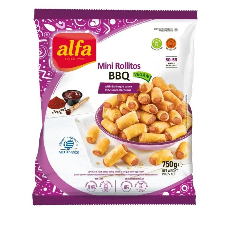 Alfa Mini Rollitos Vegan BBQ 750 g