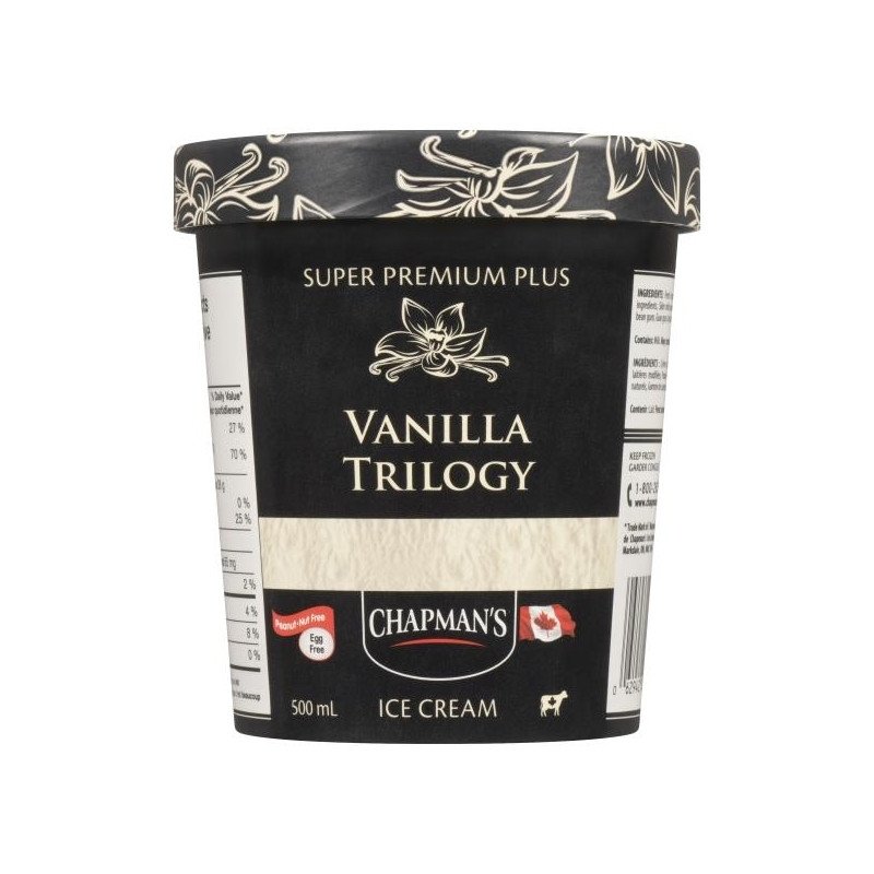 Chapman's Super Premium Plus Vanilla Trilogy Ice Cream 500 ml