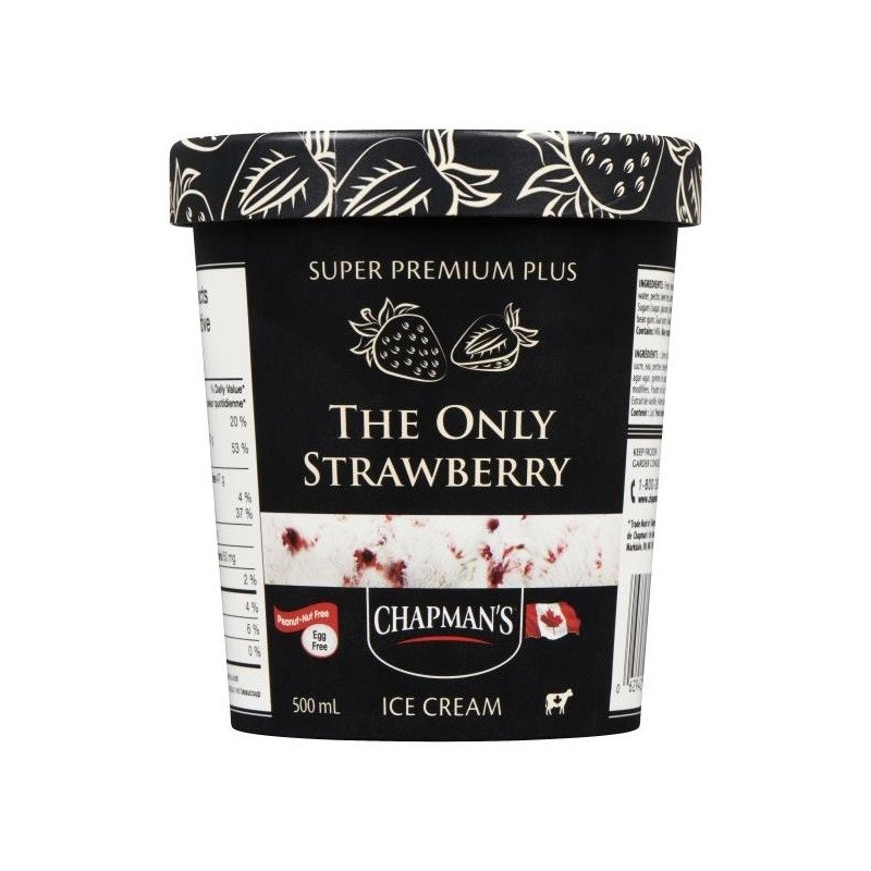 Chapman's Super Premium Plus The Only Strawberry Ice Cream 500 ml