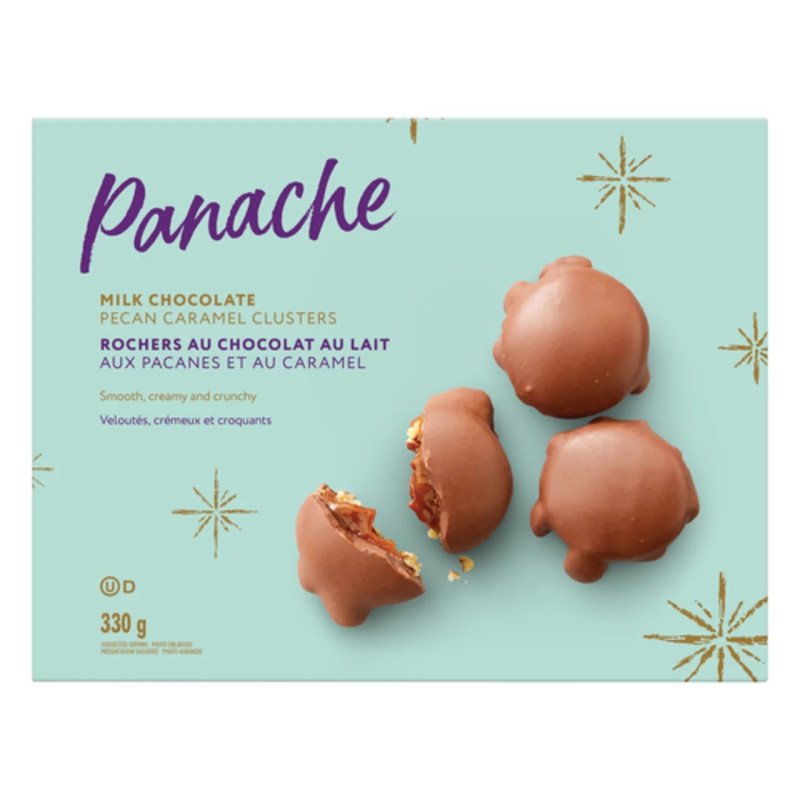 Panache Chocolate Pecan Caramel Clusters 330 g