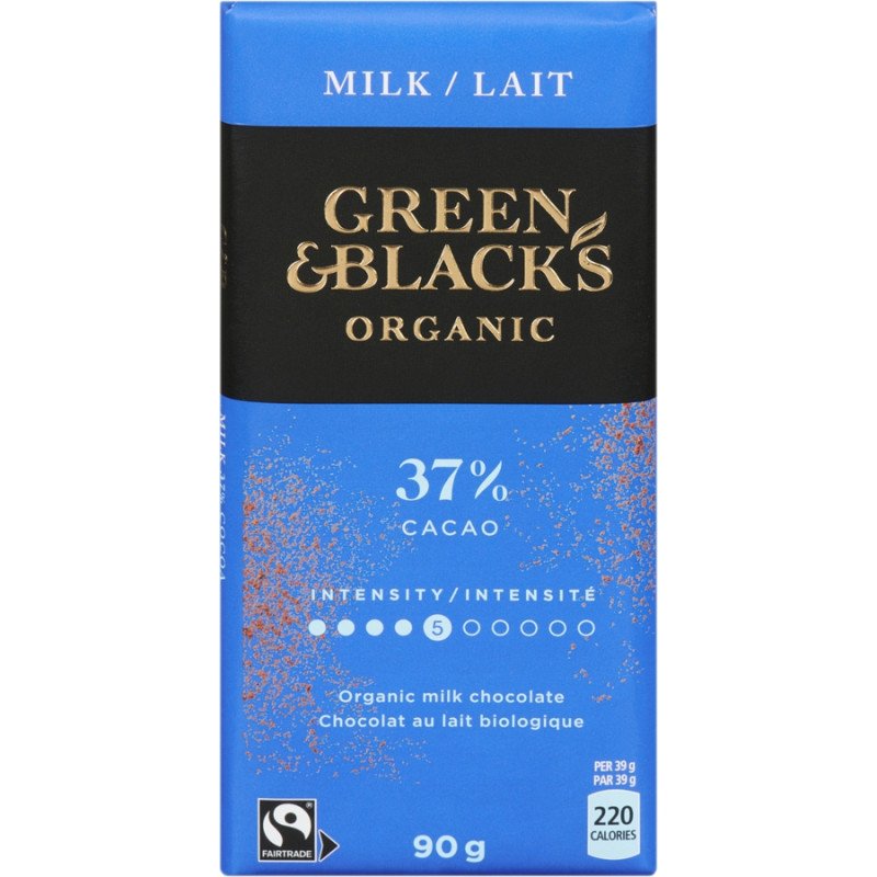 Green & Black's Organic Milk Chocolate 37% Cacao 90 g