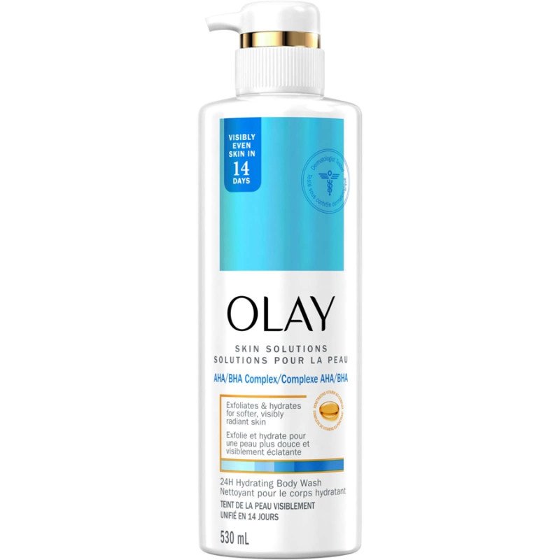 Olay Skin Solutions Body Wash AHA-BHA Complex 24H Hydrating 530 ml