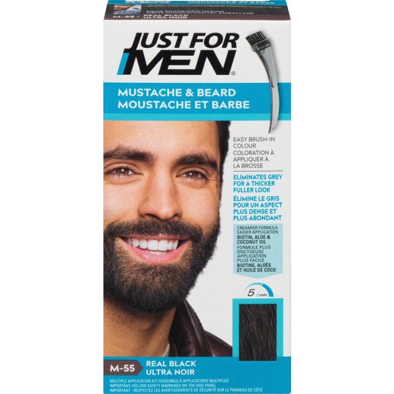 Just For Men Mustache & Beard Colour M-55 Real Black