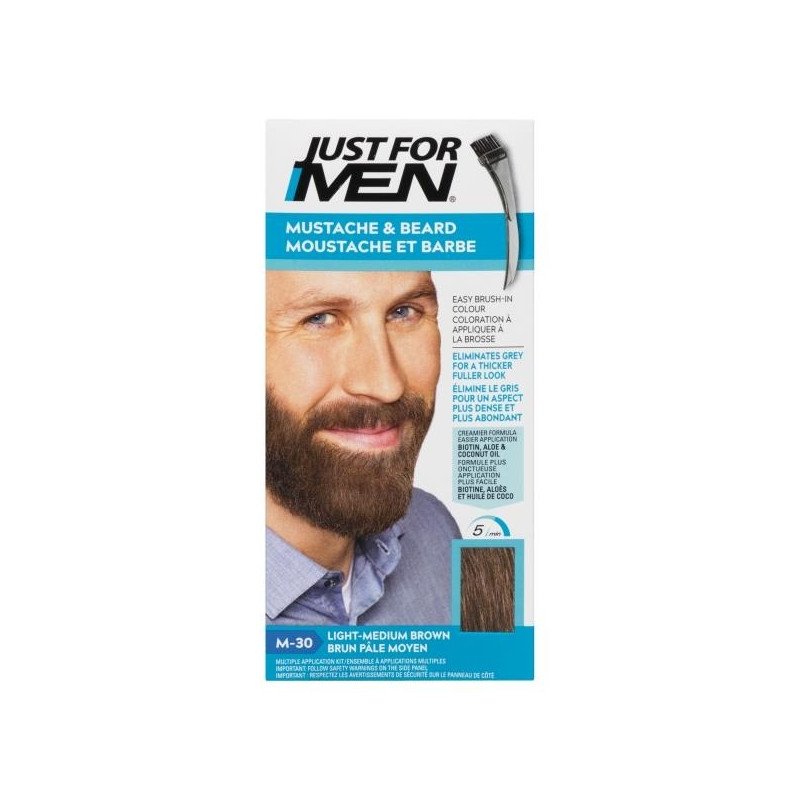 Just For Men Mustache & Beard Colour M-30 Light-Medium Brown