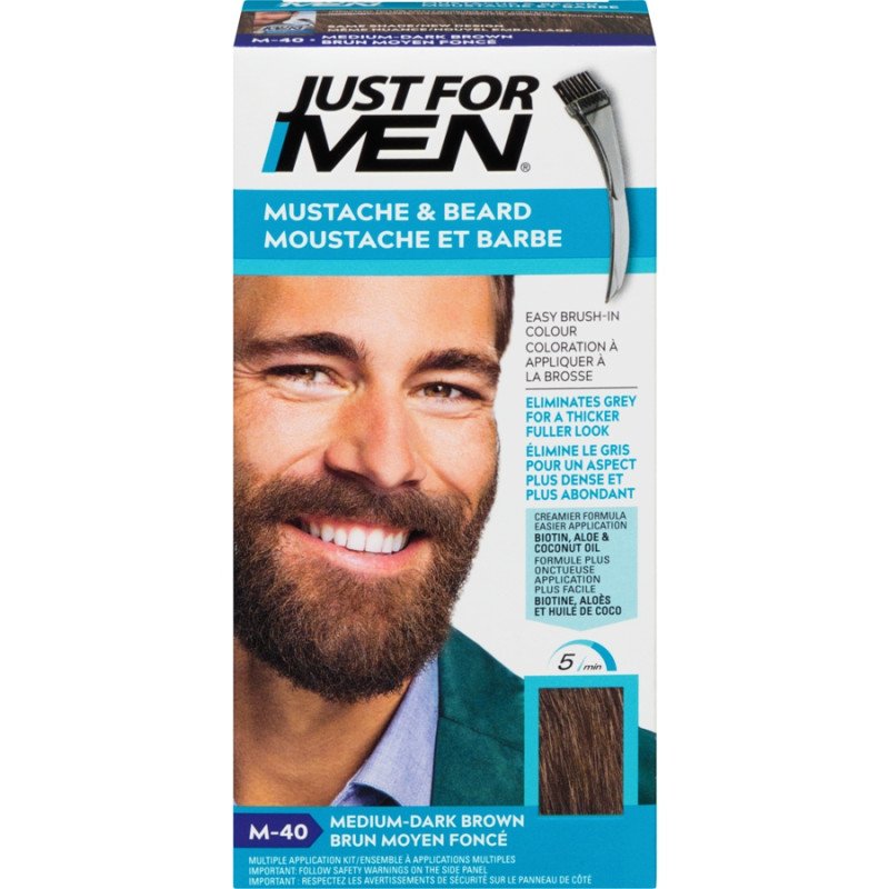 Just For Men Mustache & Beard Colour M-40 Medium-Dark Brown