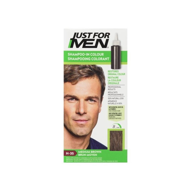 Just For Men Shampoo-In Colour H-35 Medium Brown