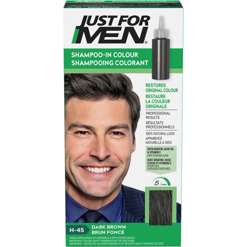 Just For Men Shampoo-In Colour H-45 Dark Brown