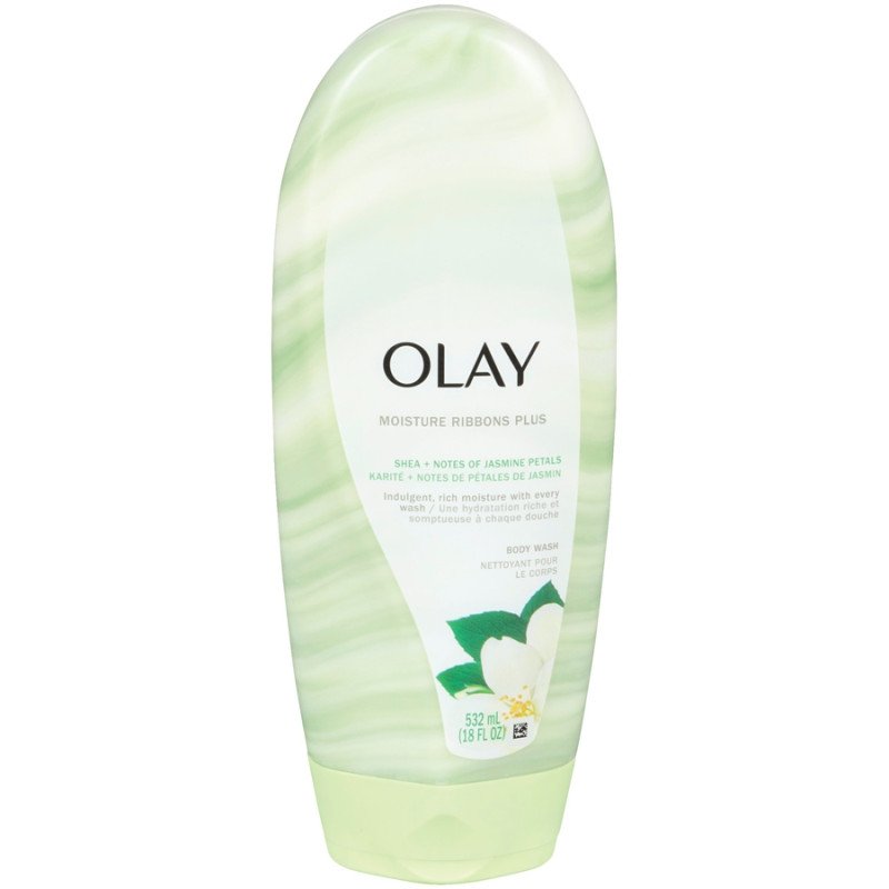 Olay Moisture Ribbons Plus Shea + Notes of Jasmine Petals Body Wash 532 ml