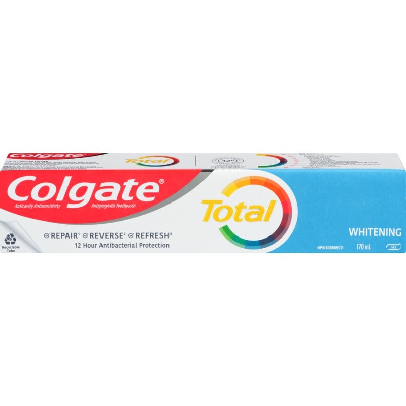 Colgate Total Whole Mouth Health Whitening Gel Toothpaste 170 ml