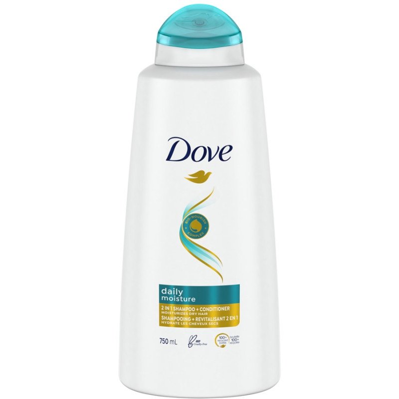 Dove 2-in-1 Shampoo & Conditioner Daily Moisture 750 ml