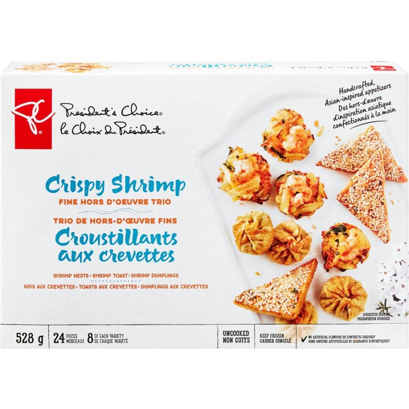 PC Crispy Shrimp Fine Hors D'oeuvre Trio 528 g