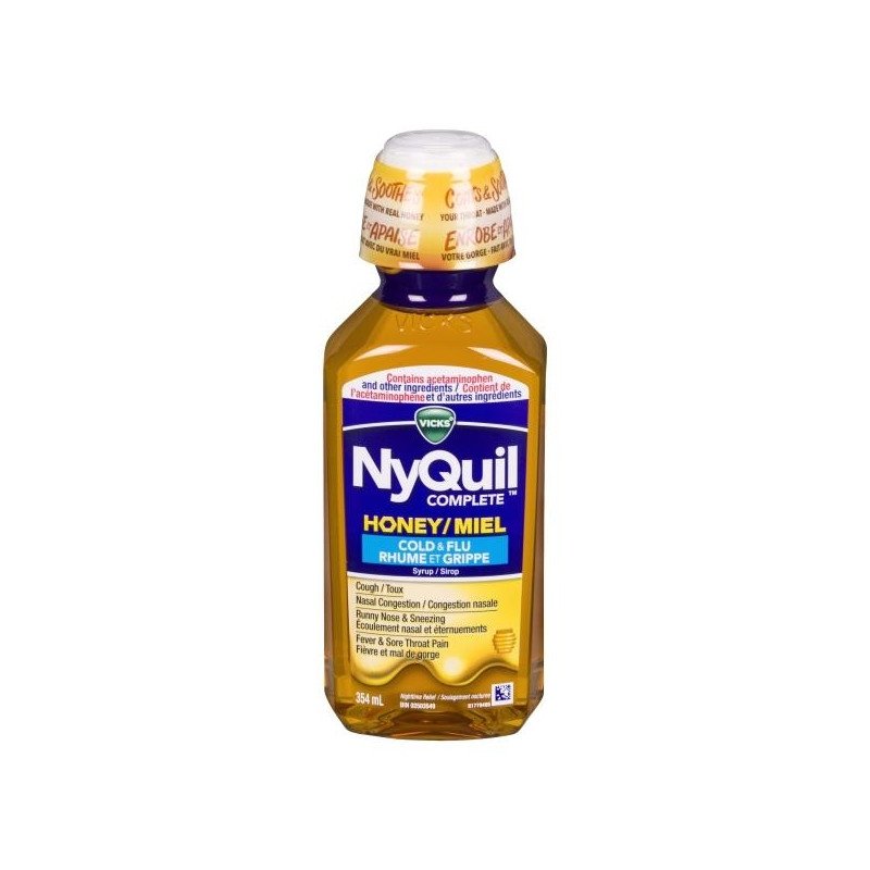 Vicks NyQuil Complete Cold & Flu Honey 354 ml