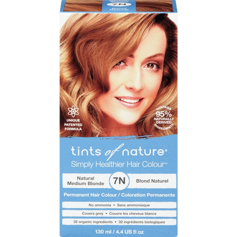 Tints of Nature Permanent Hair Colour Natural Medium Blonde 7N 130 ml