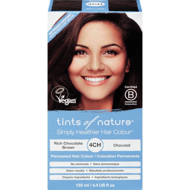 Tints of Nature Permanent Hair Colour Rich Chocolate Brown 4CH 130 ml