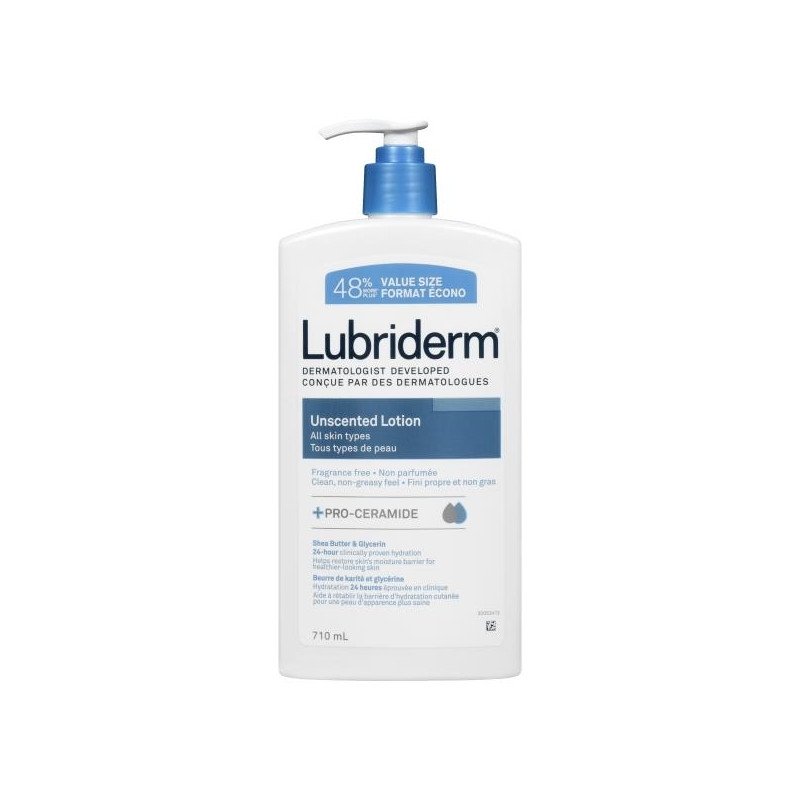 Lubriderm Lotion Unscented All Skin Types 710 ml