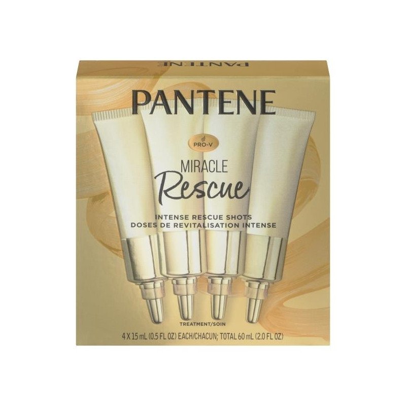 Pantene Miracle Rescue Intense Rescue Shots 4 Treatments 60 ml