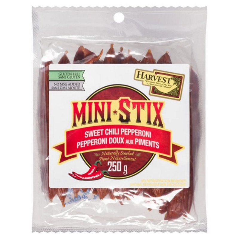 Harvest Mini Stix Sweet Chili Pepperoni 250 g